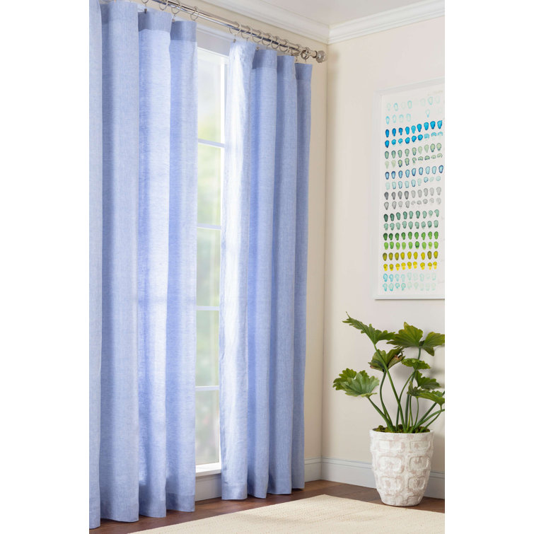 Pine Cone Hill Lush Linen French Blue Curtain Panel Perigold